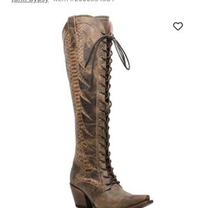 Junk Gypsy, Lane Trail Boss, Tall Lace-Up Boots, New, Brown 6.5